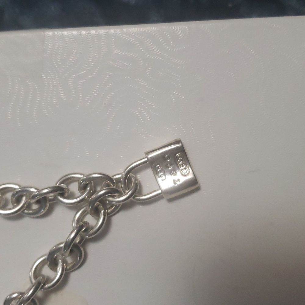COPY - Tiffany and co. Sterling silver mini padlock pendant necklace